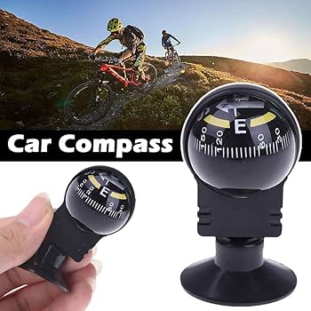 Amazon.co.jp: 方位磁石 車載コンパス 方位磁石 360度回転 高
